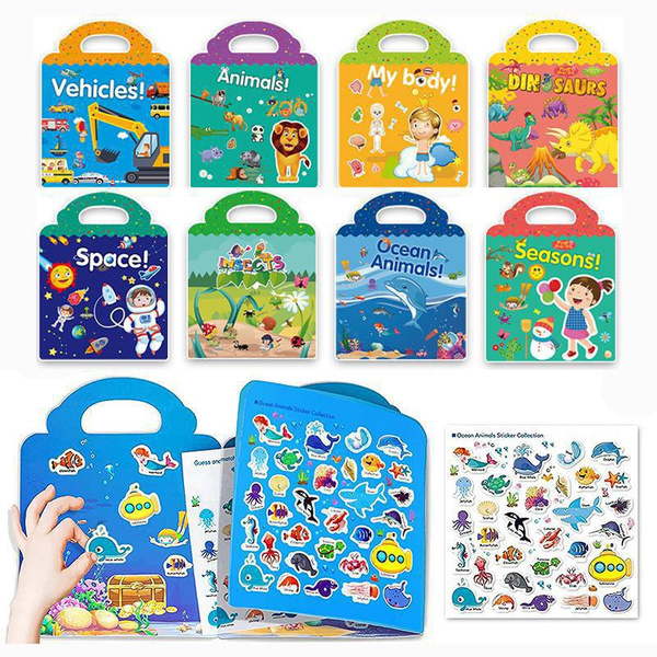 sticker books for kids reusable