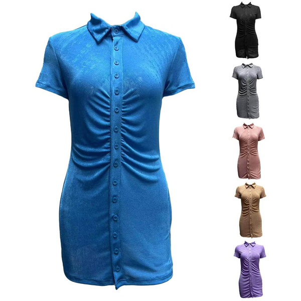 Luz Lapel V Neck Ruch Set