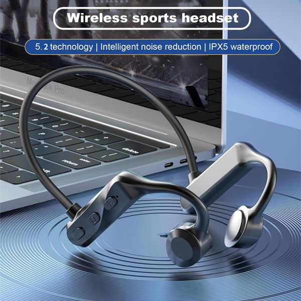 2023 New Bluetooth 5.2 Bone Conduction Headphones Open Ear Bluetooth Wireless Earbuds Earhook Bluetooth Running Headset Sports Neckband Earphones