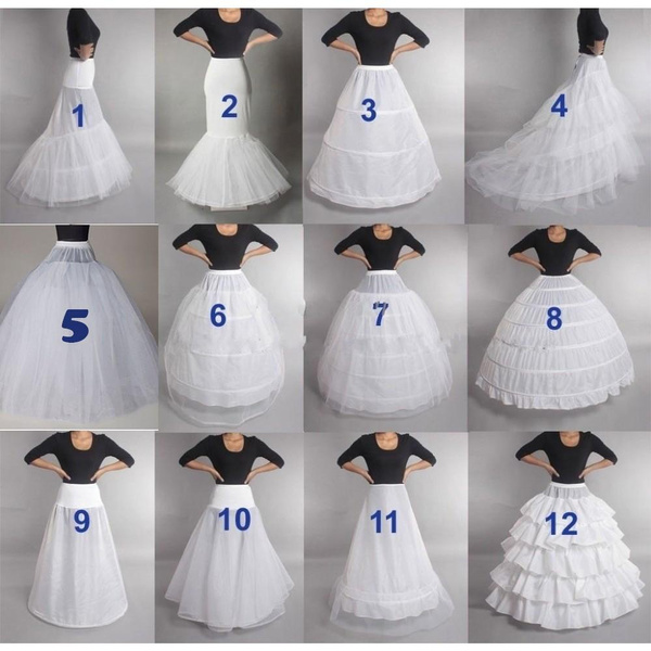 Bridal Wedding Petticoat Hoop Crinoline Prom Underskirt Fancy Skirt ...