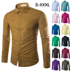 shirts for men, camisasocial, formal shirt, Long Sleeve