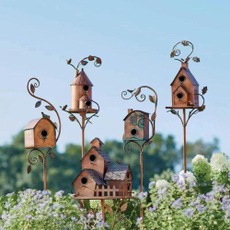 woodenbirdfeeder, Garden, birdfeederwithpole, birdcage