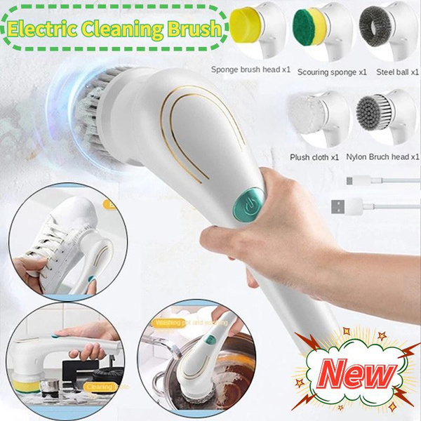 5 In 1 Multifunctional Electric Bathroom Cleaning Brush USB