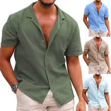 Summer, Plus Size, Cotton Shirt, beachshirt