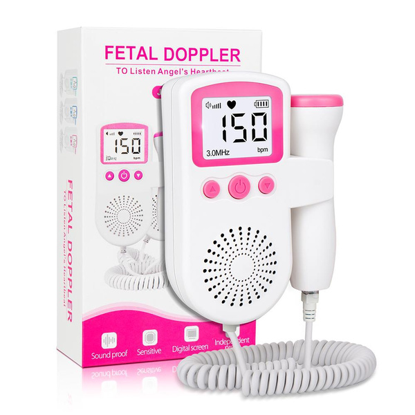 Upgraded 3.0MHz Doppler Fetal Heart rate Monitor Home Pregnancy Baby ...