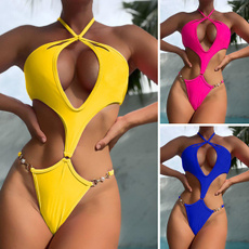 Summer, Fashion, sexy swimsuit, cut out bathing suit