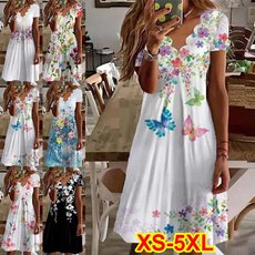 Summer, Loose, dressforwomen, summer dress