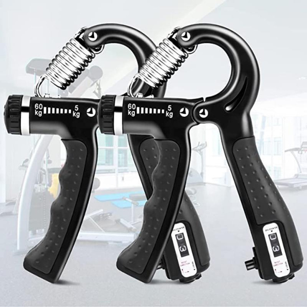 Hand Grip Strengthener Adjustable Resistance Men and Women Finger ...