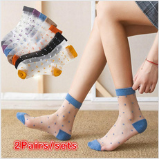Summer, womensock, Colorful, Elastic