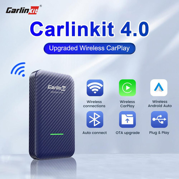 Carlinkit 4.0 Wireless CarPlay and Android Auto Adapter 