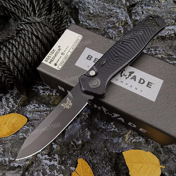 EDC Benchmade 8551 Mediator Knife Professional Tactical Automatic Knife