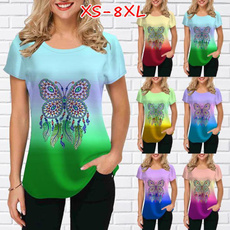 butterfly, Tops & Tees, womens top, Cotton T Shirt
