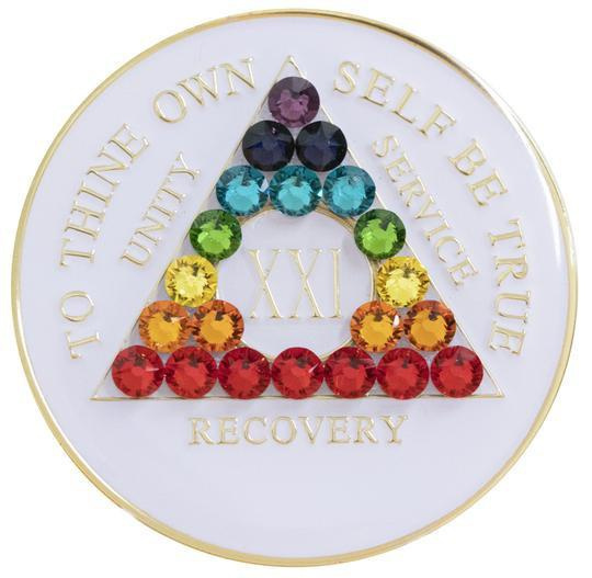 thumbnail image 2 of 4 Year Sobriety Coin Tree Of Life AA Medallion Alcoholics... 2 of 12