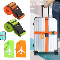 5 8pcs Silicone Luggage Tag Baggage Handbag Travel Suitcase Tags With Name  Id Card Perfect To Quickly Spot Luggage Suitcase, High-quality &  Affordable