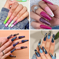 greenpurpleflamefalsenail, Blues, Ballet, graduallovelettershinynailart
