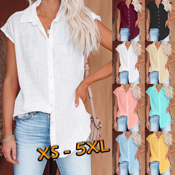 Summer Tops for Women 2023 Trendy Basic Loose T Shirts Solid Color