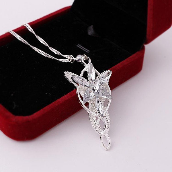 New LOTR Lord of The Rings Hobbit Arwen EVENSTAR Pendant Necklace ...