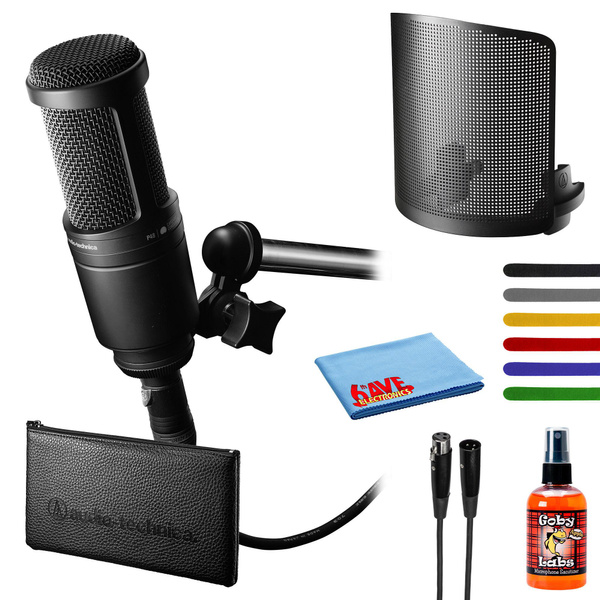 Audio-Technica AT2020 Cardioid Condenser Studio XLR Microphone with ...