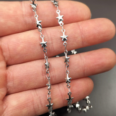 Steel, starweldedlinkchain, Star, Jewelry