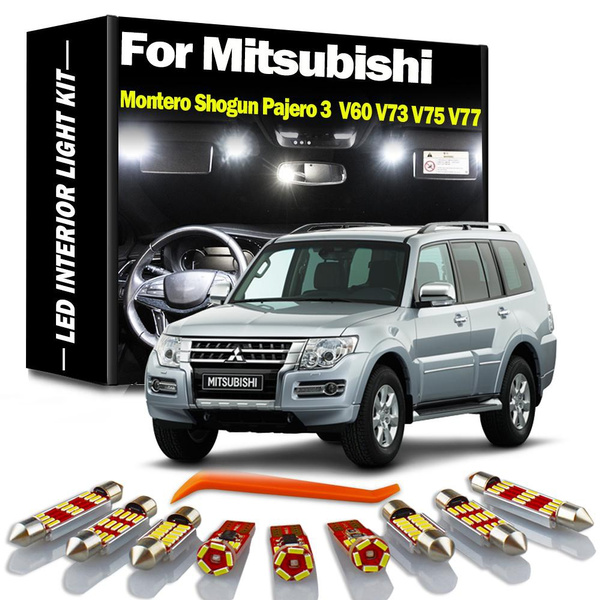 Kit 9 Lampadine LED Interne Per Mitsubishi Pajero / Shogun / Montero (1990-2021)