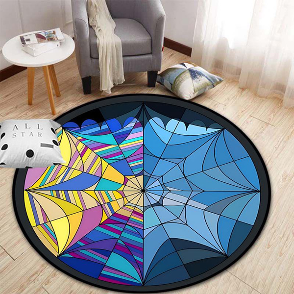 Gothic Movie Series rug， Addams Family circular carpets， Wednesday ...