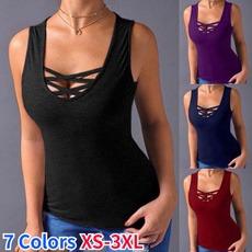 Summer, Vest, Plus Size, Fashion