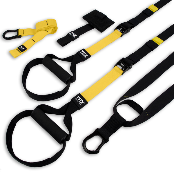 thumbnail image 2 of Home Suspension Trainer Fitness Straps – Pro Gym Body Resistance Bands Training Kit – Yellow Nylon 2 of 4