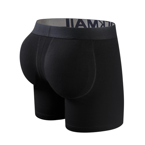 JOCKMAIL Mens Package and Butt Padded Underwear Enhancing Boxer