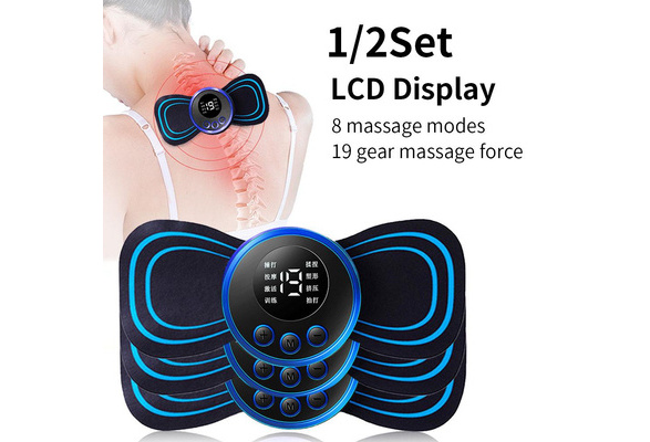 LCD Display Electric Wrist Neck Massager 8Modes 19 Gears Cervical