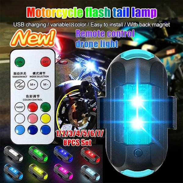2023 New Universal 8 Colors Remote Control LED Strobe Light Strong