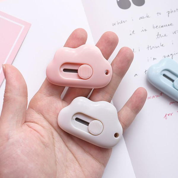 Cute Rabbit Cloud Color Mini Portable Utility Knife Paper Cutter ...