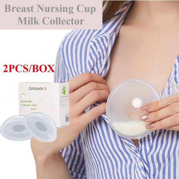 2PCS Milk Saver Breast Shells Nursing Cups Pads Washable Breastmilk  Collector