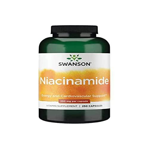 Swanson Niacinamide 250 Mg - 250 Capsule Per Pelle E Metabolismo, Integratore