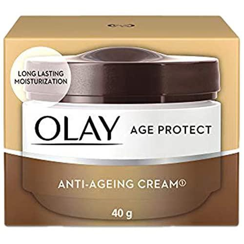 Crème Anti-âge Olay Age Protect - 40 G - Soin De Jour Pour Une Peau D'apparence Plus Jeune