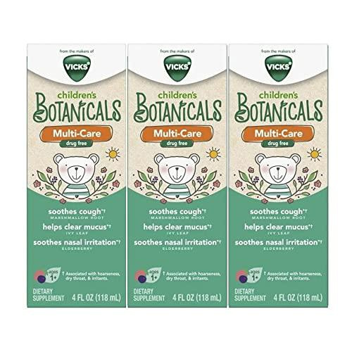 Vicks Children's Botanicals MultiSymptom, Daytime Syrup, Elderberry