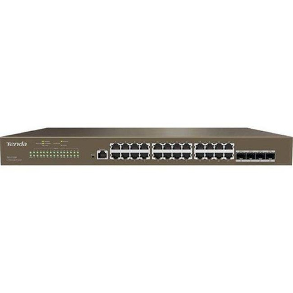 Tenda Technology TEG5328F 19 in. 24 Gigabit RJ45 Ports Plus 4 SFP Ports ...