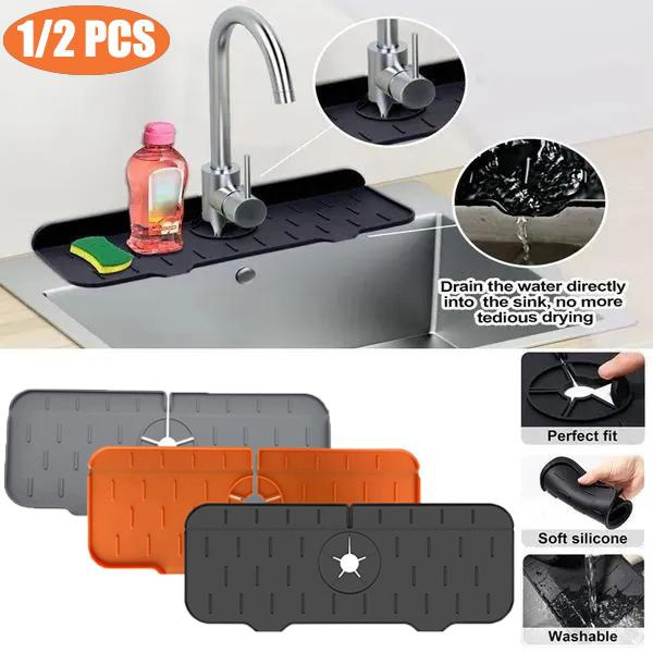 Silicone Bathroom Sink Countertop Protector Mat