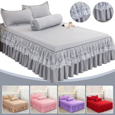 Flowers, Sheets, ruffled, lenzuolalettomatrimoniale