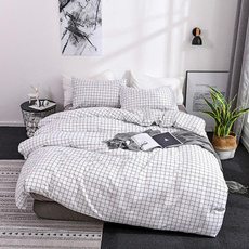 bedroombedset, plaid, Beds, hypoallergenicduvetcover