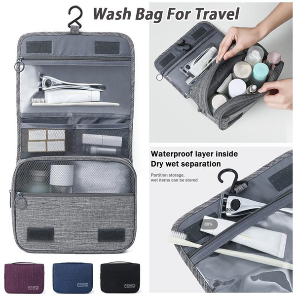 Toiletry Bag Hanging Wash Bag, Travel Large Wash Bag Folding