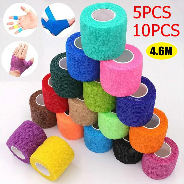 Newest Bright Pink Sport Self Adhesive Elastic Bandage Wrap Tape ...