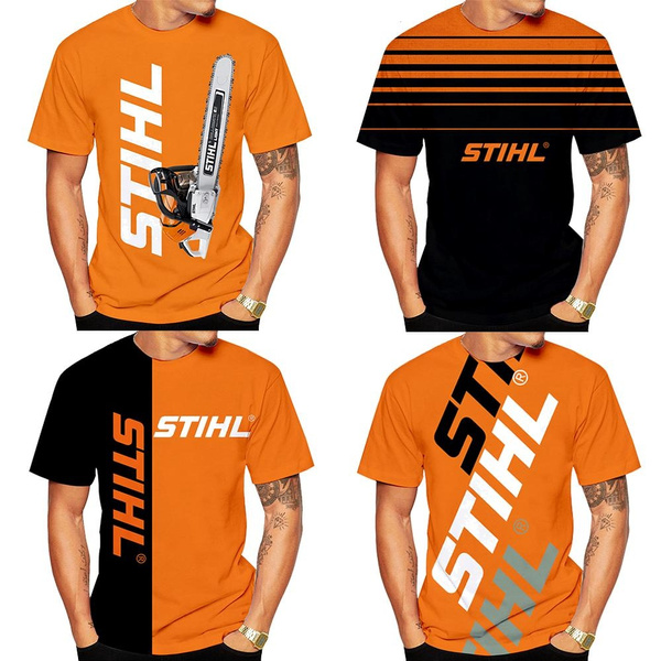 2023 the Newest with Fashion Stihl 3d Print T shirt Short sleeved Shirt Round Neck Casual Top