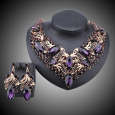 Crystal Jewelry, Choker, personalized jewelry set, Earring