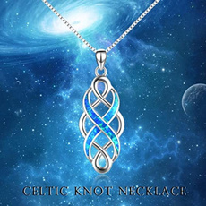 Sterling, Infinity, necklace women, celticnecklace