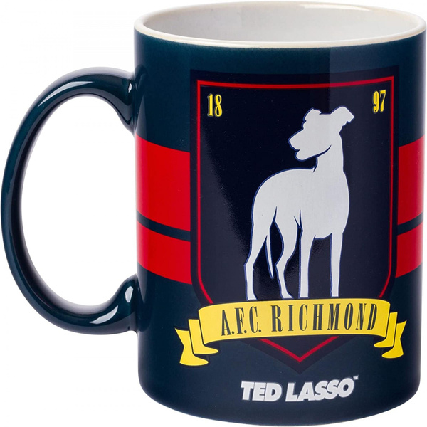 Ted Lasso Ceramic Mug - 13 Oz Official Licensed Coffee Cup With Icons Design, Microwave & Dishwasher Safe