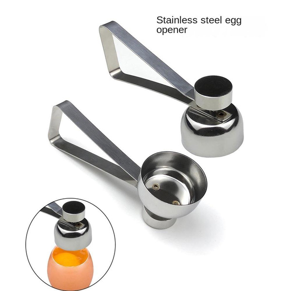 Egg Cracker Topper Stainless Steel Egg Opener Eggshell Cutter Kitchen