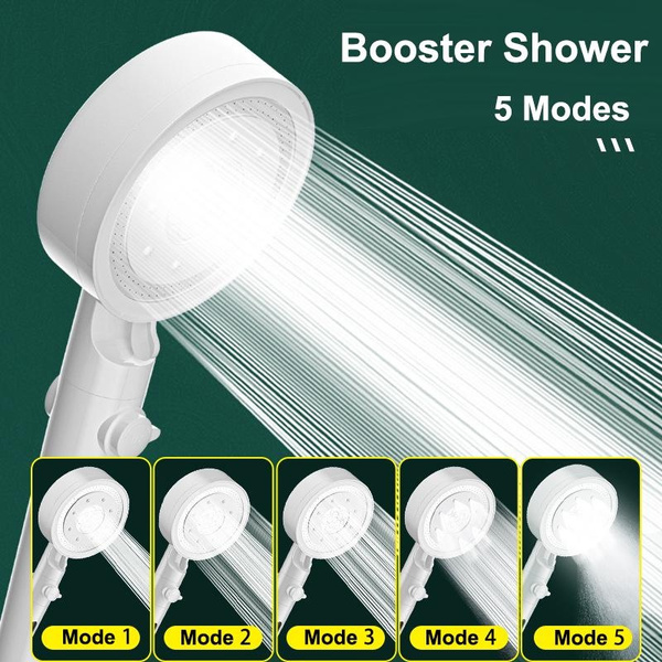 3 Colors New Shower Head Water Saving Black Adjustable High Pressure