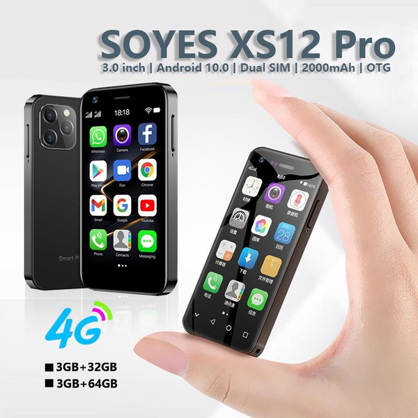 SOYES XS12 Pro 4G Small Smart phone 3.0 inch Android 100 RAM 2GB ROM ...