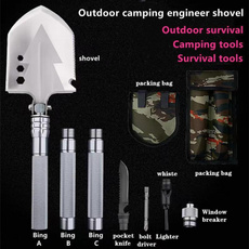 shovel, folding, flintstoneswhistle, camping