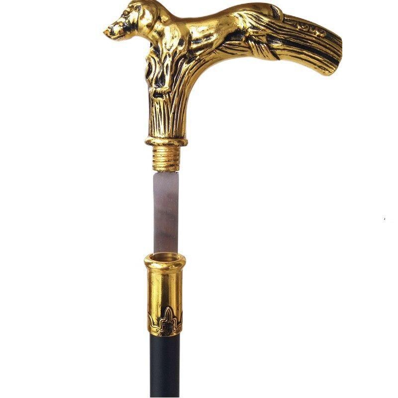 Spadserstokke stok Vædderen Metal Fashion Stok Spadserestokke Man Stick Krykke til mænd vandrestave vandretilbehør med 33 cm sværd_voghion.com